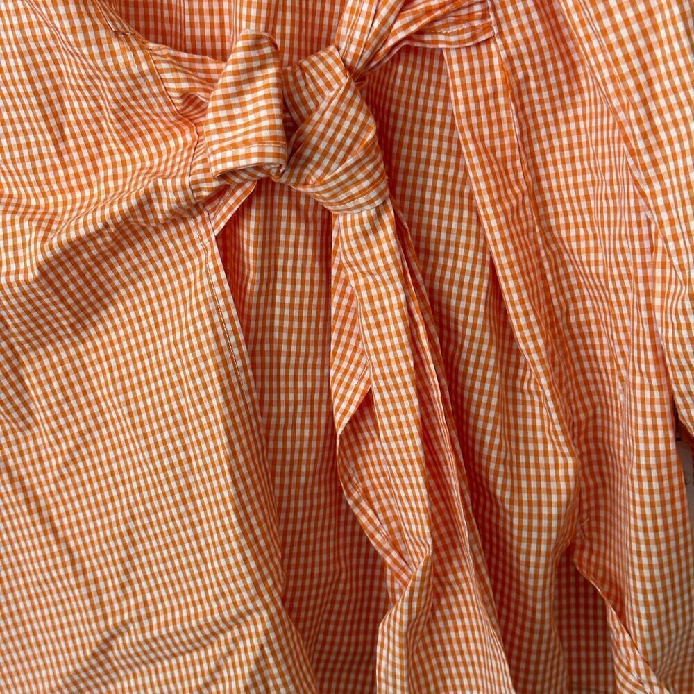 Spanner Checkered Front Tunic Blouse L - Picture 3 of 7